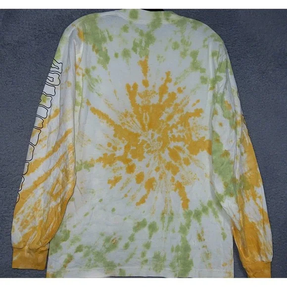 Ape Fest 2022 Bored Ape Yacht Club Shirt Men Sz S Yellow Tie Dye Long Sleeve Tee - Picture 3 of 7